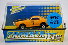 JOHNNY LIGHTNING THUNDER JET 500 1968 PONTIAC FIREBIRD YELLOW HO SLOT CAR N.O.S