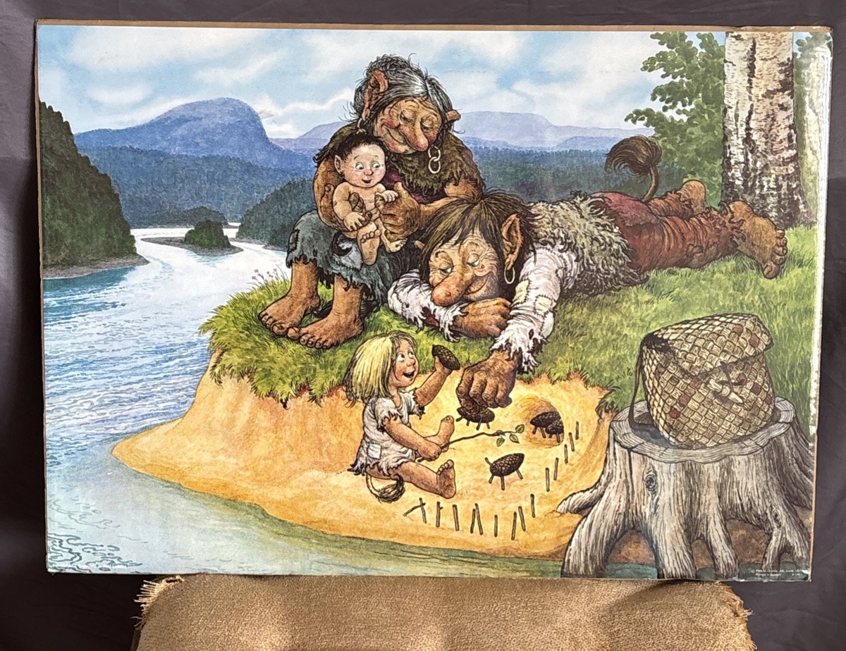 Vintage Troll Poster 1971 Sweden Rolf Lidberg Happiness Sealed New