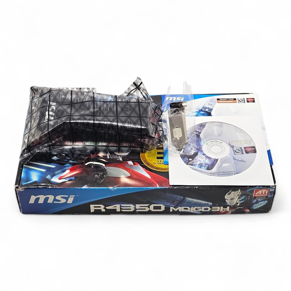 MSI ATI Radeon HD R4350-MD1GD3H/LP 1GB DDR3 PCI-E 2.0 x16 HDMI / DVI / VGA - Image 3 of 4