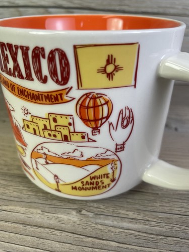 Starbucks 2018 New Mexico Been There Series Mug 14 oz Land Of Enchantment Orange - Picture 6 of 11