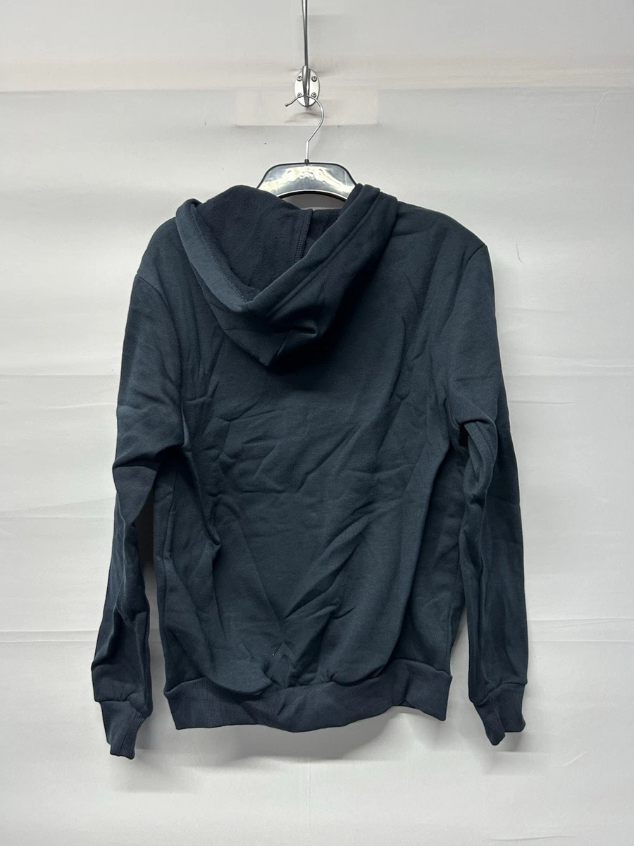 Sudadera con capucha Lee Cooper azul marino con cremallera para hombre talla pequeña nueva