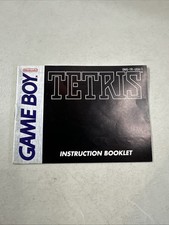 Tetris Nintendo Game Boy Manual Instruction Booklet Only