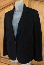 RAG & BONE New York Black Super Soft Wool One Button Blazer USA Made Size 6
