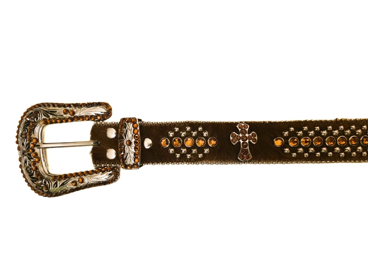 B.B. Simon Women’s Leather Skinny Belt Orange Pink Gold-Toned Size Large EUC Bb Simon Belt - Etsy Israel main image 4