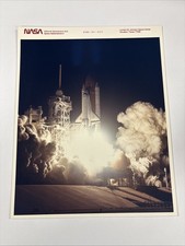 NASA STS 38 Shuttle Atlantis Launch Purple Numbered Press Photo 2