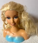 Vintage 1998 Mattel BARBIE STYLING HEAD Swivel Head Blonde & Blue