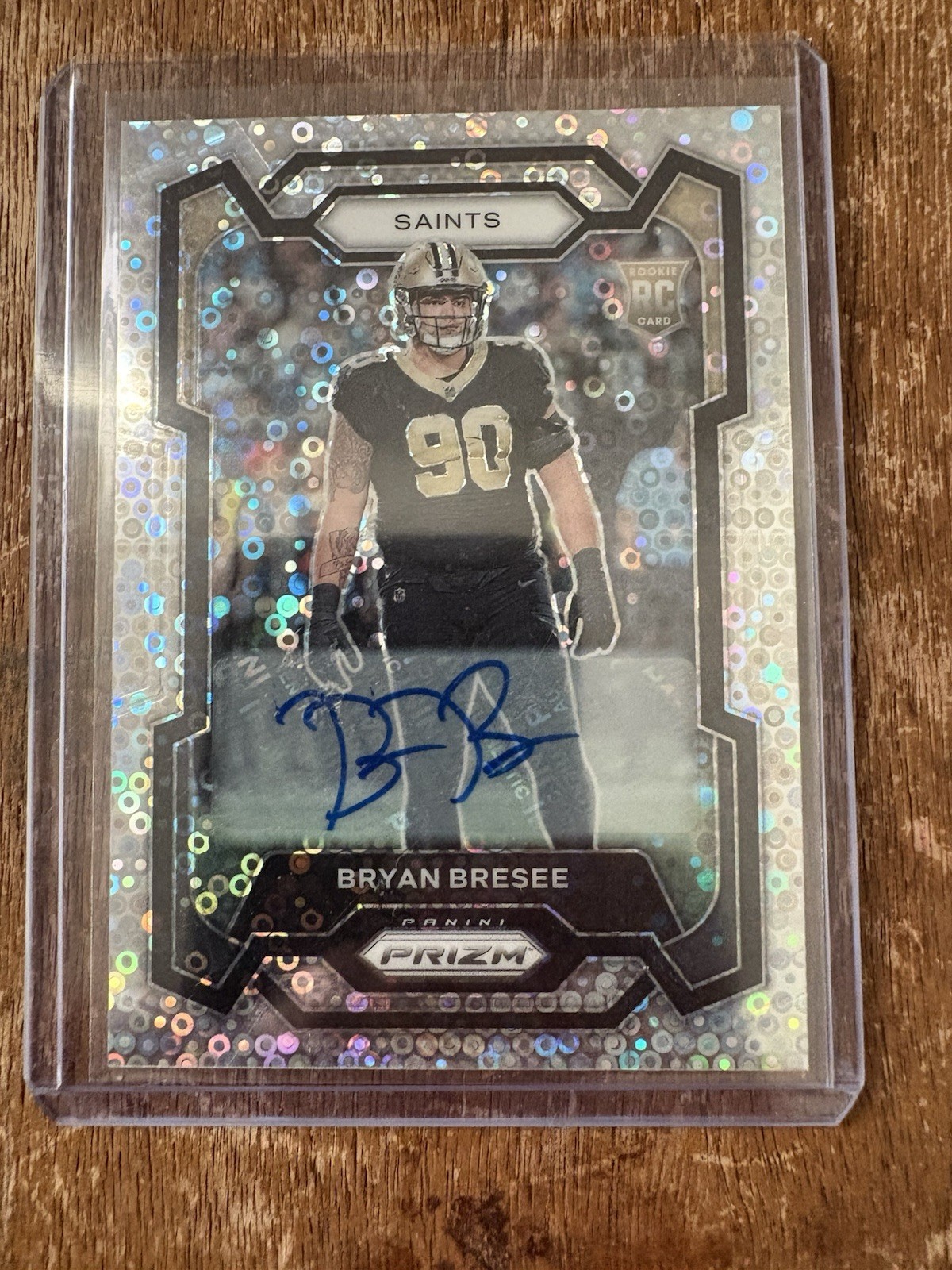 2023 Panini Prizm Bryan Bresee Rookie Silver Disco Prizm Auto #372