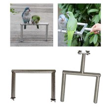 Stainless Steel Bird Perch Stand for Small Parrots