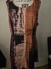 Bar III Womans Sleeveless Multi Colored Dress Size XXL