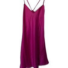 Wild Fable Women's Vibrant Pink Lace Trim Slip Dress - Size XS - NWT