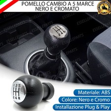 POMELLO LEVA CAMBIO A 5 MARCE NERO E CROMATO IN ABS PER SUZUKI SPLASH
