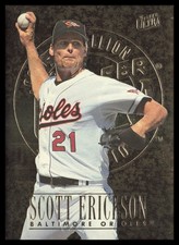 1996 Ultra #4 Scott Erickson Baltimore Orioles Gold Medallion Baseball Card