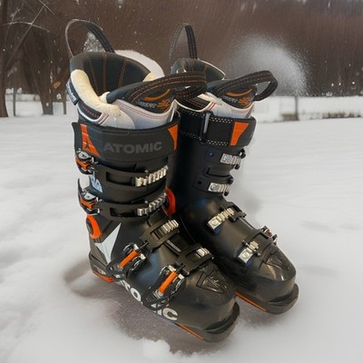Atomic Hawx Ultra 110 Black Orange 2018 Mondo Size 25.0/25.5