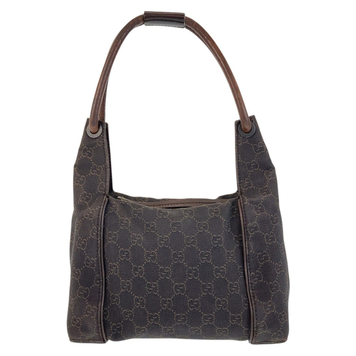 Beauty GUCCI marron foncé GG toile cuir 101333 sac à bandoulière sac à main femme
