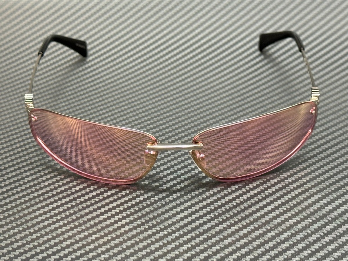 MIU MIU MU A50S 1BC70J Silver Pink Mirror Women's 68 mm Sunglasses