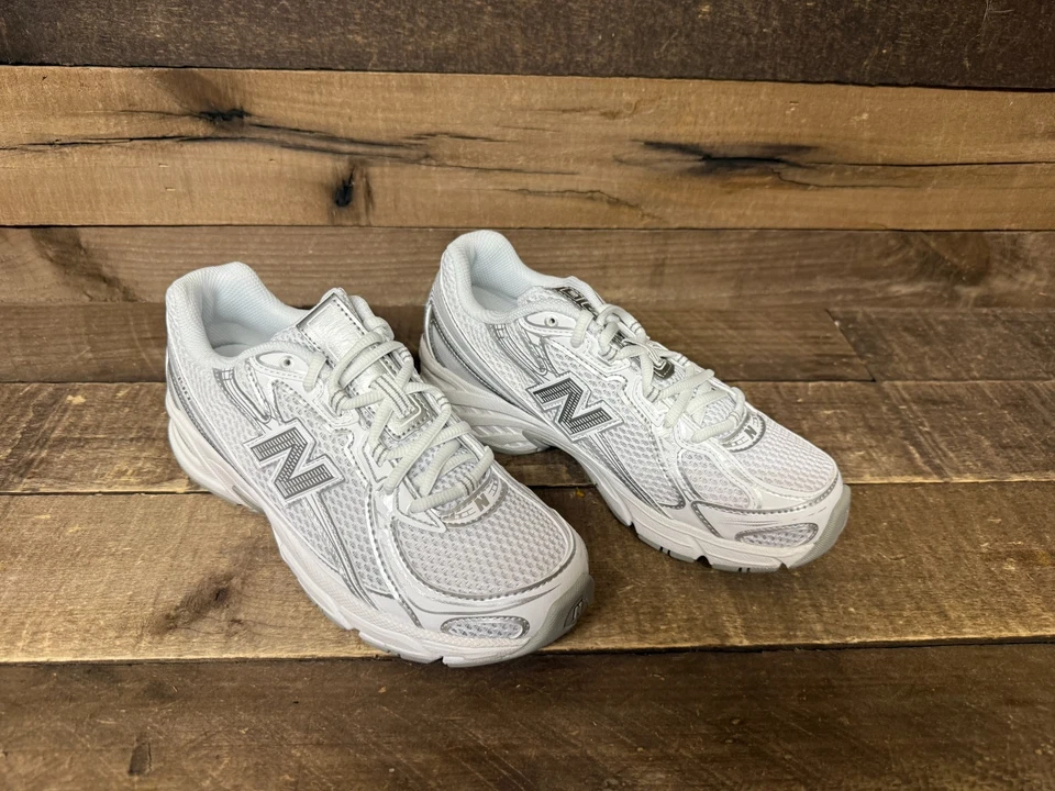 ⚡️ New Balance 740 Big Kid Blanco Plata Metálico GR740WM Talla EE. UU. 4.5 NUEVO ⚡️ Foto 2 de 4