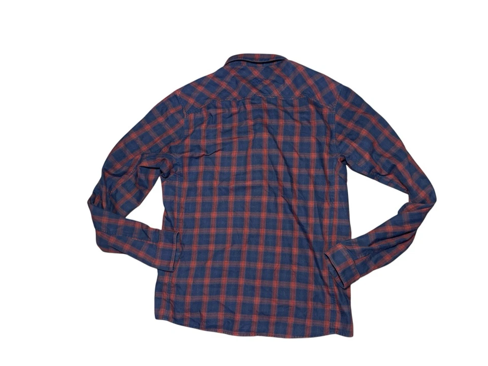 Camisa Arc'teryx Bernal LS a Cuadros a Presión Manga Larga Para Hombre Talla M Azul Naranja Foto 2 de 4