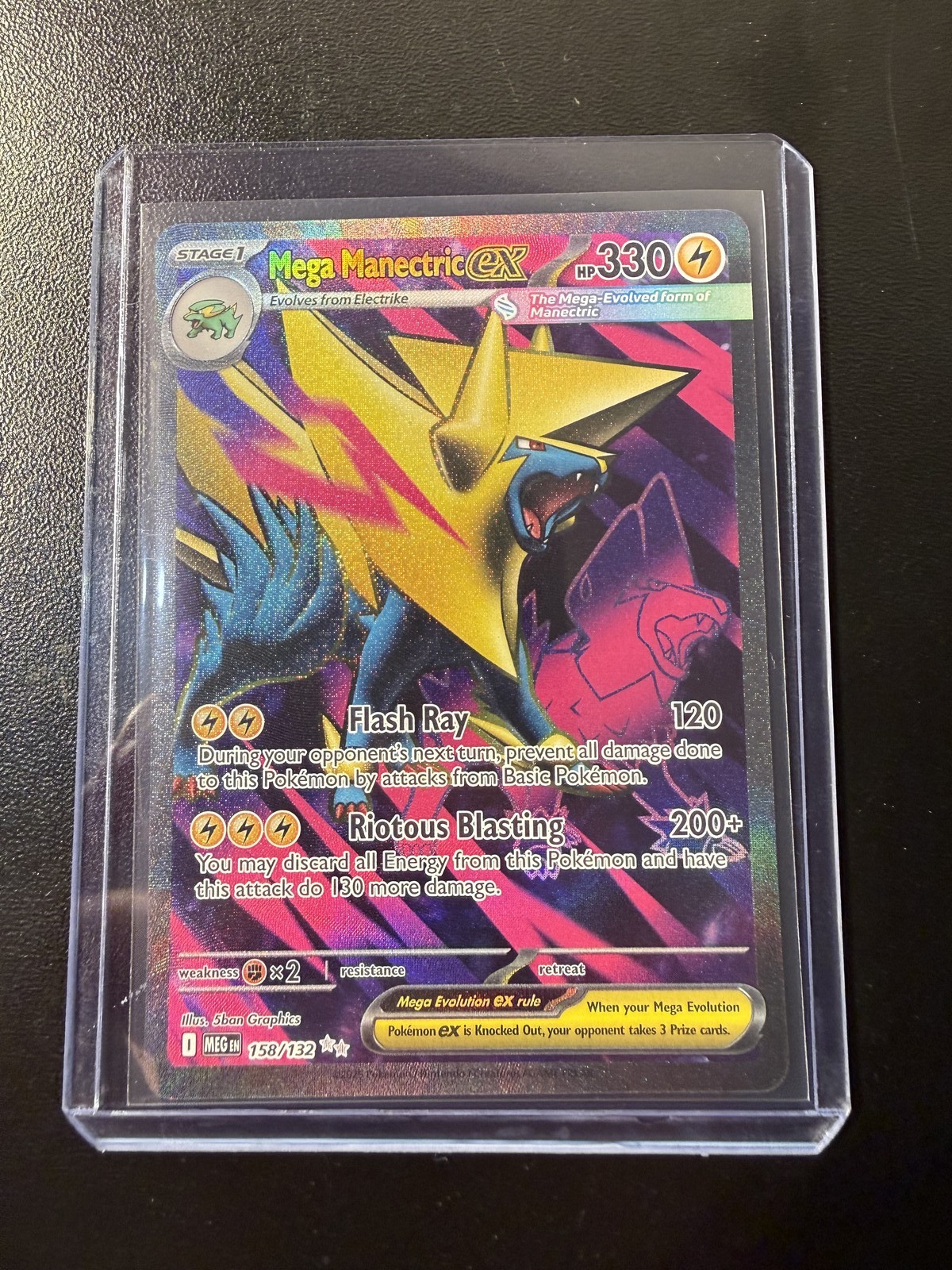 Mega Manectric ex - Ultra Rare ME01: Mega Evolution 158/132 LP