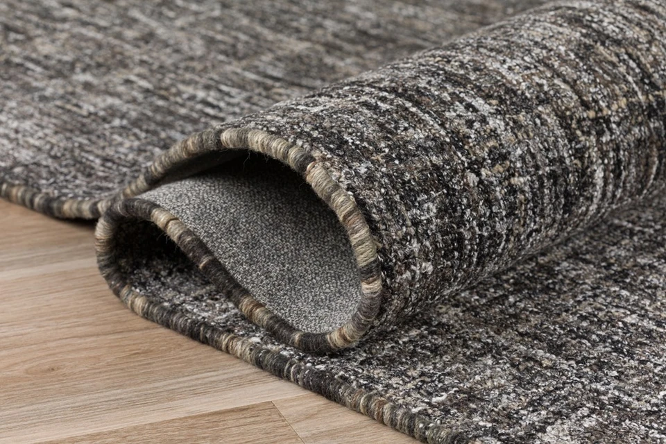 3x5 Dalyn Black Solid Striped Casual Faded Door Mat ME1 - Aprx 3' 6" x 5' 6" - Image 2 of 2