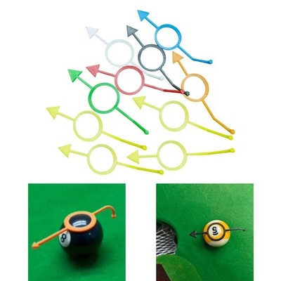 10x Pool Billard Training Aid Zufällige Farbe Praxis mit Dem Ziel Guide für