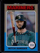 2024 Topps Heritage High Number Mitch Haniger Chrome #/699 Mariners