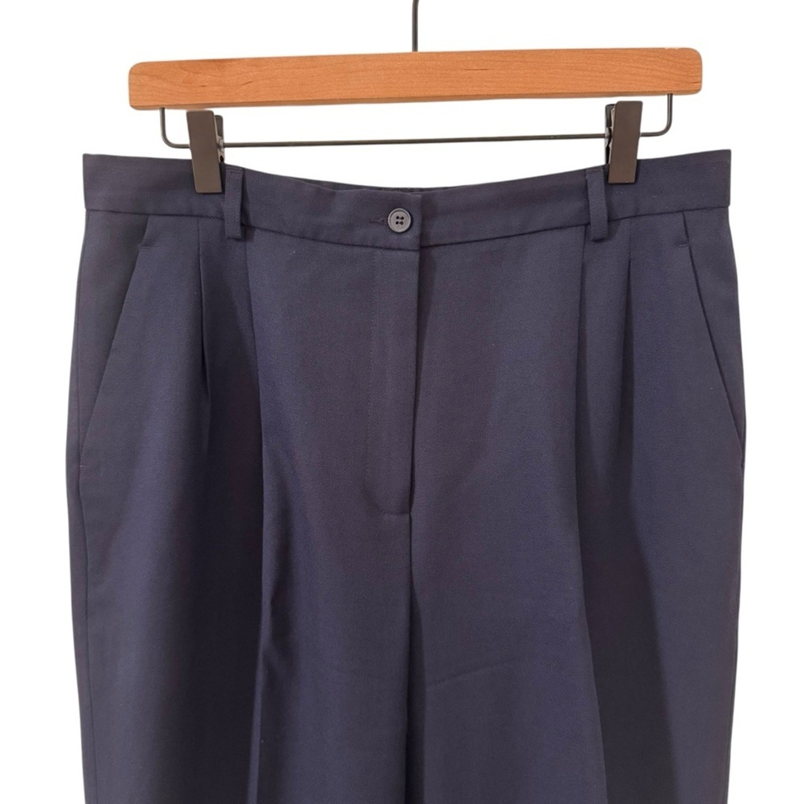 Pendleton 100% Virgin Wool Lined Pleated Navy Dre… - image 2