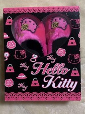 Hello Kitty Room Shoes Slippers 2012 Heisei Retro Fluffy Japan