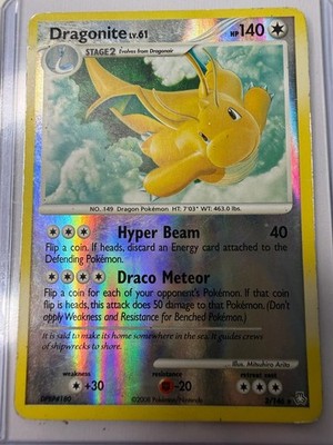 Dragonite 2/146 Legends Awakened Holo Rare Pokemon Card MP