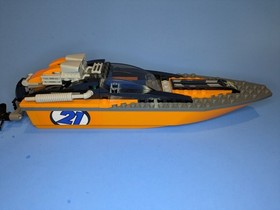 LEGO City: Orange Powerboat - From 60085 - Boat & Driver Only - No Box/Manual