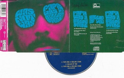 WAS NOT WAS - papa was a rolling stone  CD- 3 tracks - beschriftung auf hülle