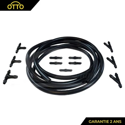 Kit durite lave-glace universel 2m avec connecteurs 12 pièces - Photo 1/4