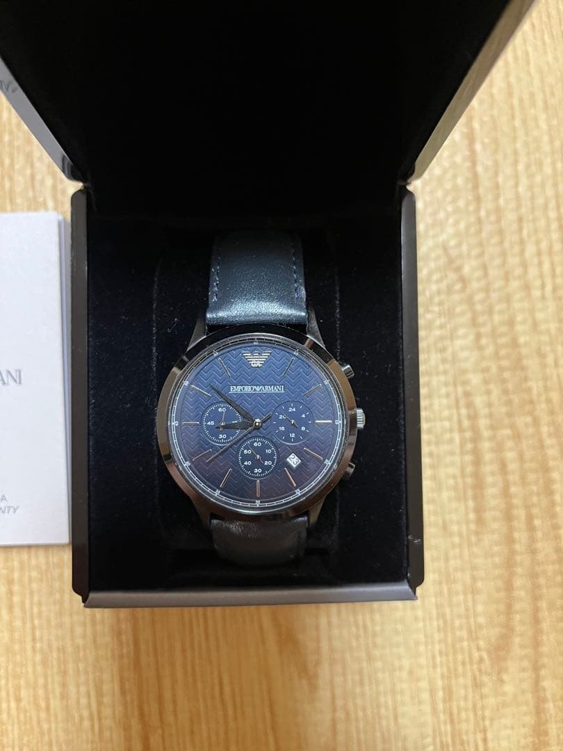 Emporio Armani Watch Chronograph Black