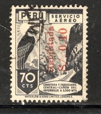 PERU LATIN AMERICA    STAMPS OVERPRINT  USED LOT 609BD