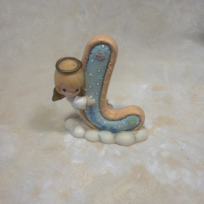 2002 Enesco Precious Moments Alphabet Angel Letter L Loving