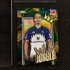 Topps Chrome Bundesliga Yussof Poulsen Wild Jungle Lion 1:960 confezioni Hamburger SV