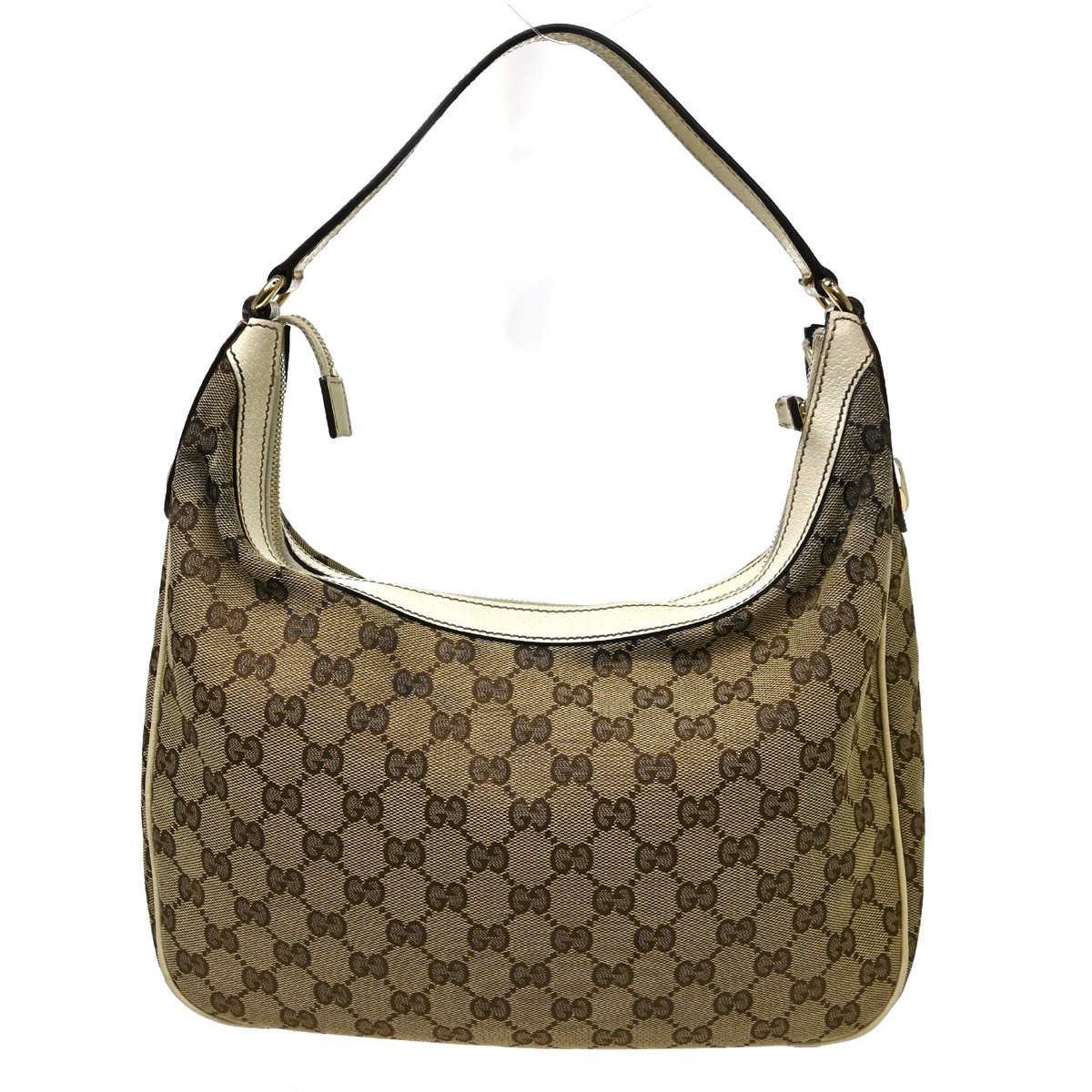 Gucci borsa hobo in tela beige GG 153040 204046 NQ08967