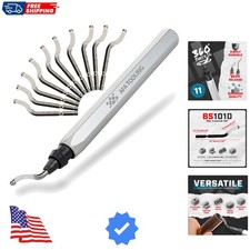 Deburring Tool Micro-Polished & Anodized Handle with 11 High-Speed Steel M2 B...