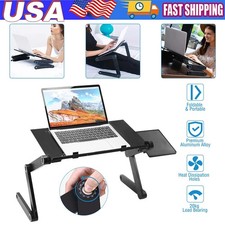 360  Adjustable Laptop Table Stand Lap Sofa Bed Tray Foldable PC Notebook Desk