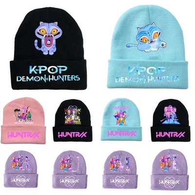 KPop Music Idols Hunters Logo Knit Hat Winter Warm Windproof Beanie Kids Cap