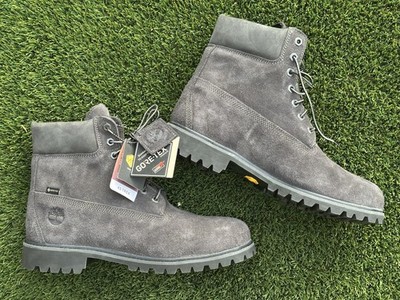 Size 11.5 - Timberland 6'' Premium Boots Black Suede GORE-TEX  Vibram Primaloft