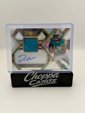 Panini 2022 Select Jaylen Waddle SMP-JW Prizm Auto Patch /199 Dolphins NFL
