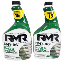 LOT OF 2 RMR-86 Mold and Mildew Stain Remover - 64 oz Total * No Spray Top! 0.55 per fl oz