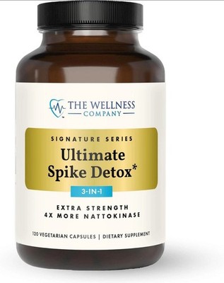 The Wellness Company  Ultimate Spike Detox  Formula 120caps, Sealed.11/2027