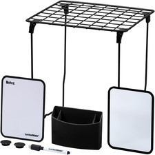 Lockermate 7-Piece Locker Organizer Kit, Includes Locker Shelf, Mirror, Whiteboa