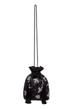 Camilla Black Contemporary Drawstring Pouch Bag