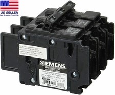  NEW Siemens BQ3B100H 100-Amp Three Pole 240-Volt 22KAIC Lug In/Lug Out Breaker