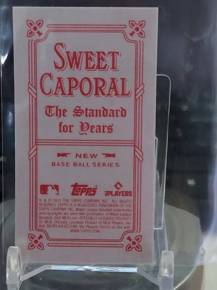 2021 Topps 206 Kris Bubic Sweet Caporal Rookie SP Kansas City Royals T206 Mini - Image 2 of 2