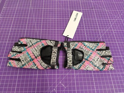 Karl Lagerfeld K/Studio Letters Glove Damen Handschuhe Pink Multi (M)