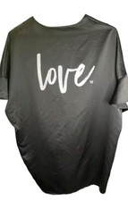 Victorias Secret Vintage Silk Satin Kimono Robe Love Print One Size Fits