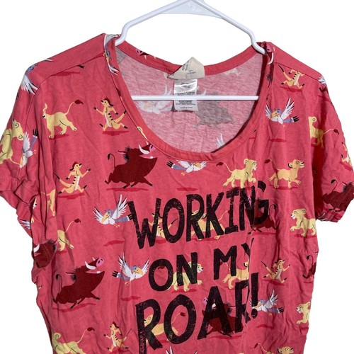Disney Lion King Sleep Shirt Women's Large Off To Sleep We Go Collection - Picture 2 of 9